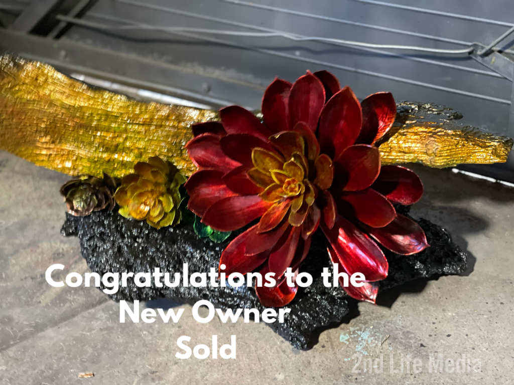 Congratulations to the new owner of Artist Rene Sepulveda’s Abstract Sculpture titled “High Desert&nbsp;Bloom”